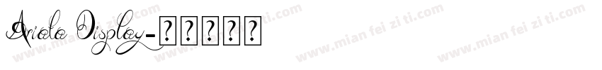 Ariata Display字体转换